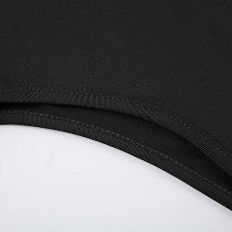 Women's Sleeveless Skinny Shirring Bodysuit Spaghetti Strap Black Solid Simple Basic Sexy Camisole for Vacation