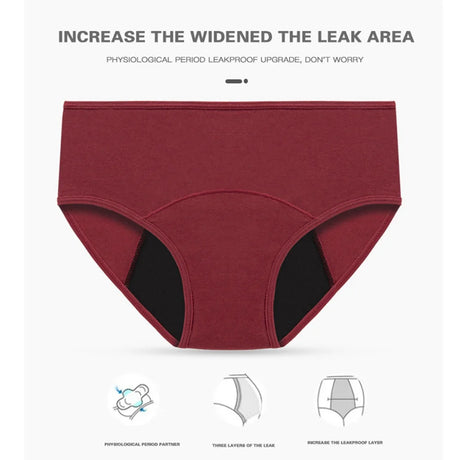 Very Abundant Menstrual Panties Woman Breathable Women's cotton briefs Low Waist Physiological Period Underwear For Women