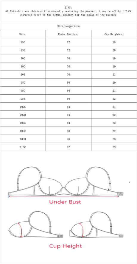 3/4 Cup High-Quality Bra Multi-Size Plus Size Lingerie Embroidered Lace Trim Women's Brassiere push up bra MR2679