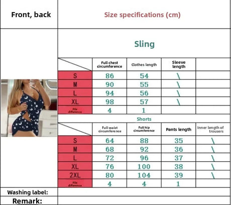 Women Halter Loungewear Set Moon Star Print V‑Neck Camisole Shorts 2 Piece Sleepwear Casual Home Nightwear