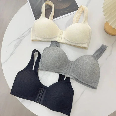 Hot Sale Women's Front Closure Bra Comfort Push Up Sleep Bras Women's Front Closure Bra Lightweight Comfort Bras