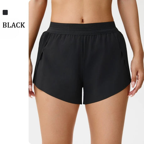 Cooling Mint Fitness Shorts Women's Three-quarter Length Tennis Yoga Pants Hidden Pocket Quick-drying Sports Fitness Shorts