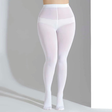 A Fashionable Plus Size Versatile Slim Oversized Breathable Solid Color Nylon Elastic Plus Size Pantyhose