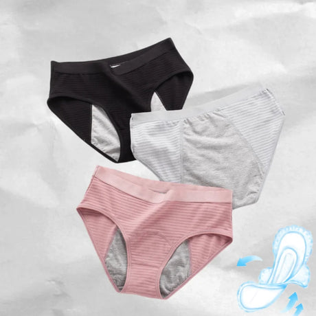2PCS/set Leak Proof Menstrual Panties Cotton Shorts for Women Waterproof Briefs Intimates Physiological Female UnderwearXS-2XL
