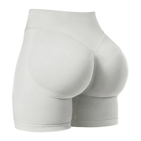 Women Seamless Yoga Leggings Summer Fitness High Waist Gym Shorts Scrunch Shorts Booty High Stretch Running Bike Pants