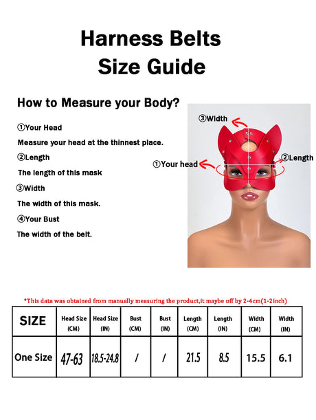Red Leather Mask Women Sexy Cosplay Cat Mask Bondage Half Face Masks Gothic Masquerade Ball Fancy Masks BDSM Erotic Accessorie