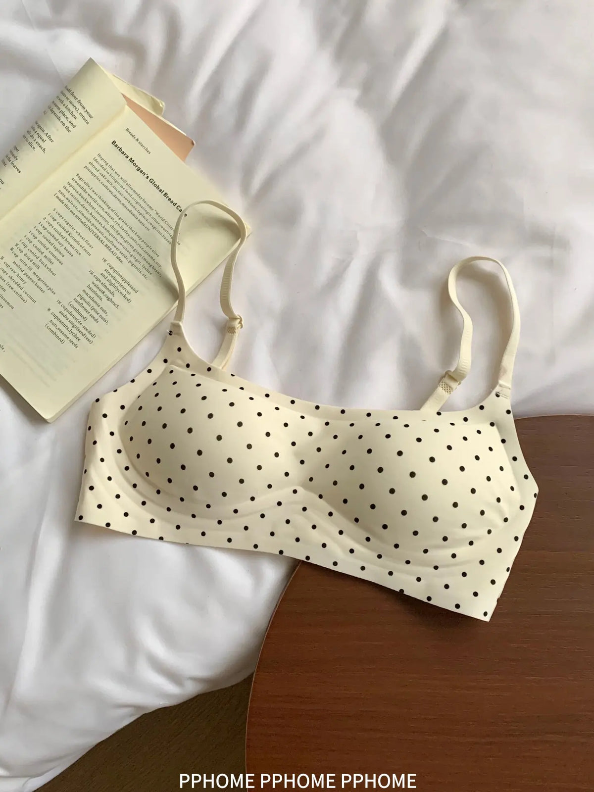 Plunge Neck Floral Demi Cup Bra Small Bust Wirefree Push Up Seamless Invisible Thin Cute Teen Girls Daily Wear Underwear