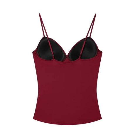 MUJER Sexy Corset Crop Top Woman Camisole Backless Short Tops for Women Sleeveless Bustier Tops Women Straps Tube Top Female