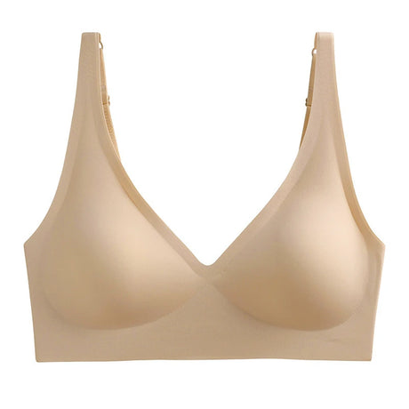 Push-Up Seamless Bras For Women Non-wire Brassiere V-neck Bralette Removable Pads Sports No Trace Underwear Sexy Lingerie S-3XL