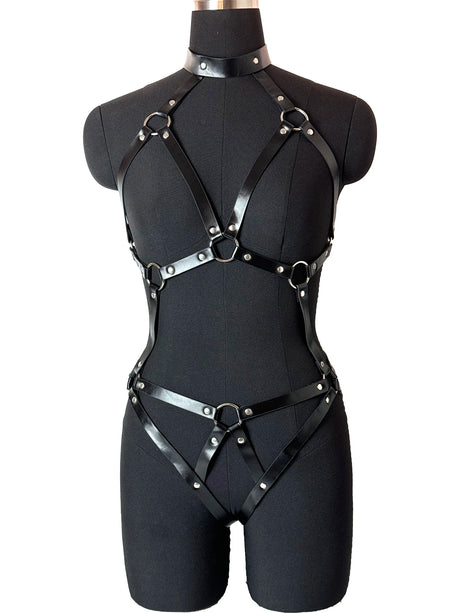 Sexy Body Harness Belt Set Tights Women Bdsm Leather Lingerie Fetish Clothing Underwear Harness Bondage Sex Toy Accessories