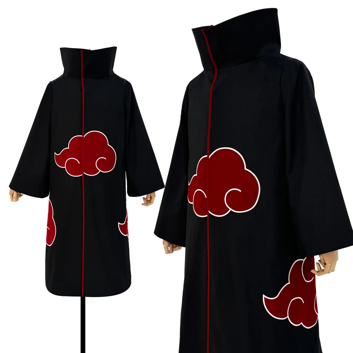 HOLOUN Uchiha Itachi Sasuke Anime Cosplay Costume Embroidery Hawk Team Cloak Pain Konan Sasori Halloween Christmas S-2XL