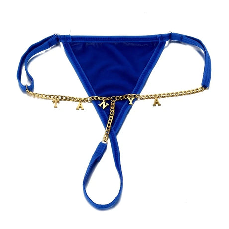 Custom Chain Thong With Name Letters Shiny String Hotwife Gifts Customized Lingerie Lace Panties String Name Personalized Gift