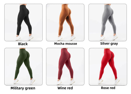 Women's Leggings Seamless Peach Hip Yoga Pants for Women, High Waist, Waist and Hip Lifting Fitness Pants