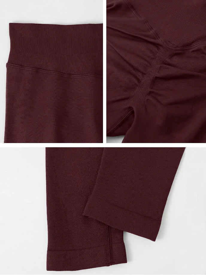 Women's Gym Tight Pants Seamless Yoga Pants Hip Lifting Workout Leggings Fitness Running Compression Sports Tights