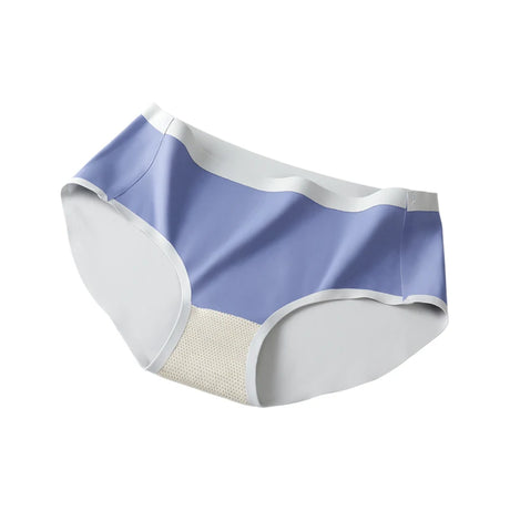 MiiOW 3Pcs Color-block Women's Underwear Women Panties Grade Antibacterial Crotch Lingerie Skin-Friendly Brief Female Underpants