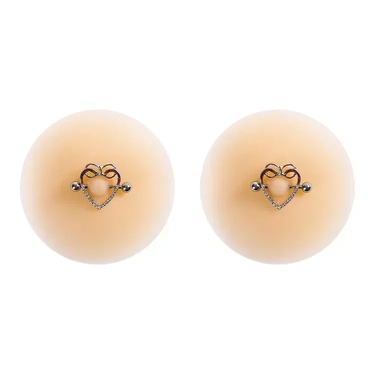 Tornova Solid State Rubber Nipple Patch Invisible and Traceless Solid Chest Patch Women's Sexy Breast Patch Nipple Decoration