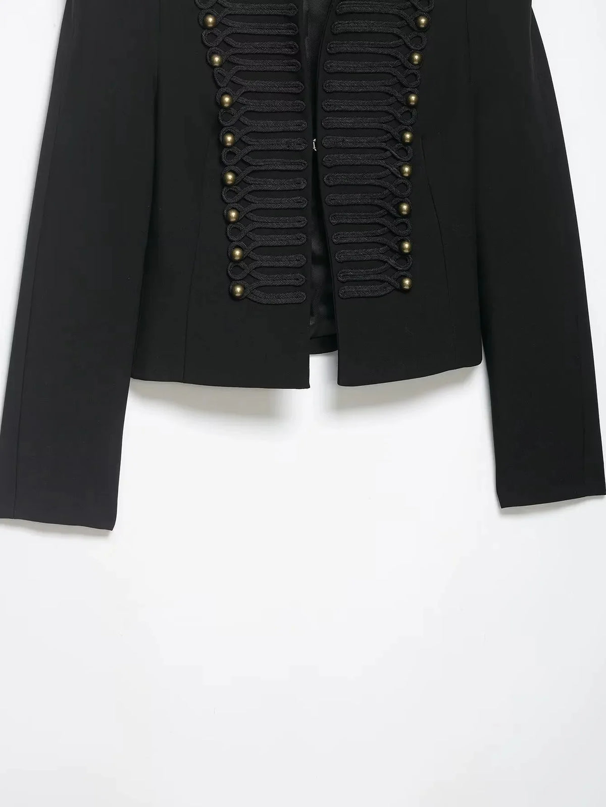 Women Vintage Slim Jacket Spring Women Trends Elegant Napoleon Jackets Ladies High Street Chic Shoulder Padded Blazer