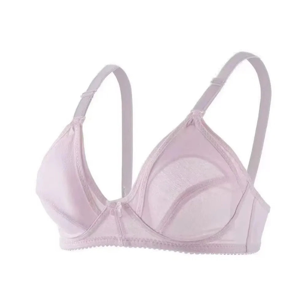 Cotton Maternity Nursing Bra Wire Free Open Breast Design Open Breast Bra Plus Size Sleep Underwear Cotton Wire Free Bra