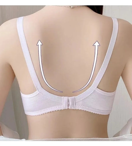 Cotton Maternity Nursing Bra Wire Free Open Breast Design Open Breast Bra Plus Size Sleep Underwear Cotton Wire Free Bra