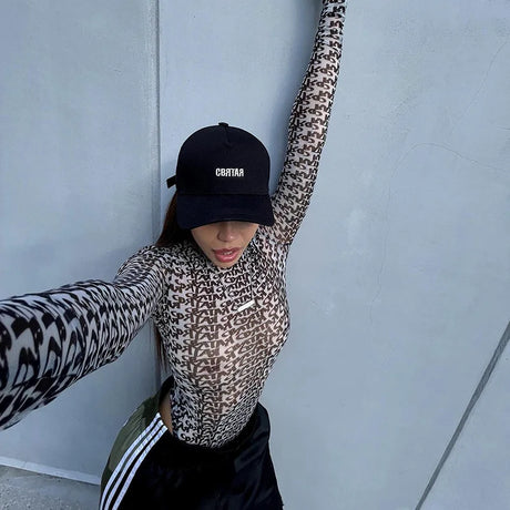 Sexy Bodysuit Lingerie Long Sleeve One-Pieces Bustier Slim Fit Corset Tops Women Y2k Clothes O-Neck Lenceria Femenina Streetwear