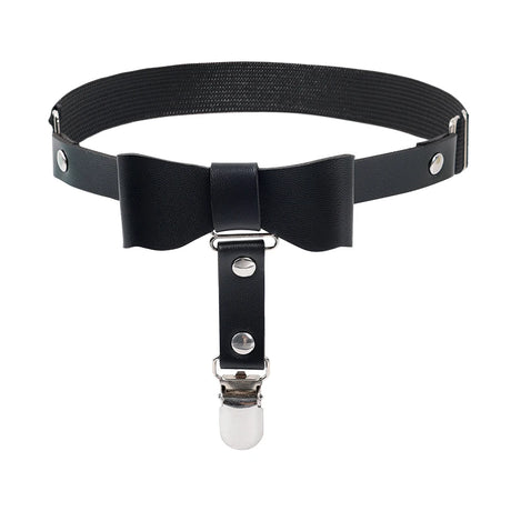 Punk Black Heart Leather Sword Belt Waist Garter Handmade Body Bondage Sexy Leg Suspenders Harness Stockings Belts for Women