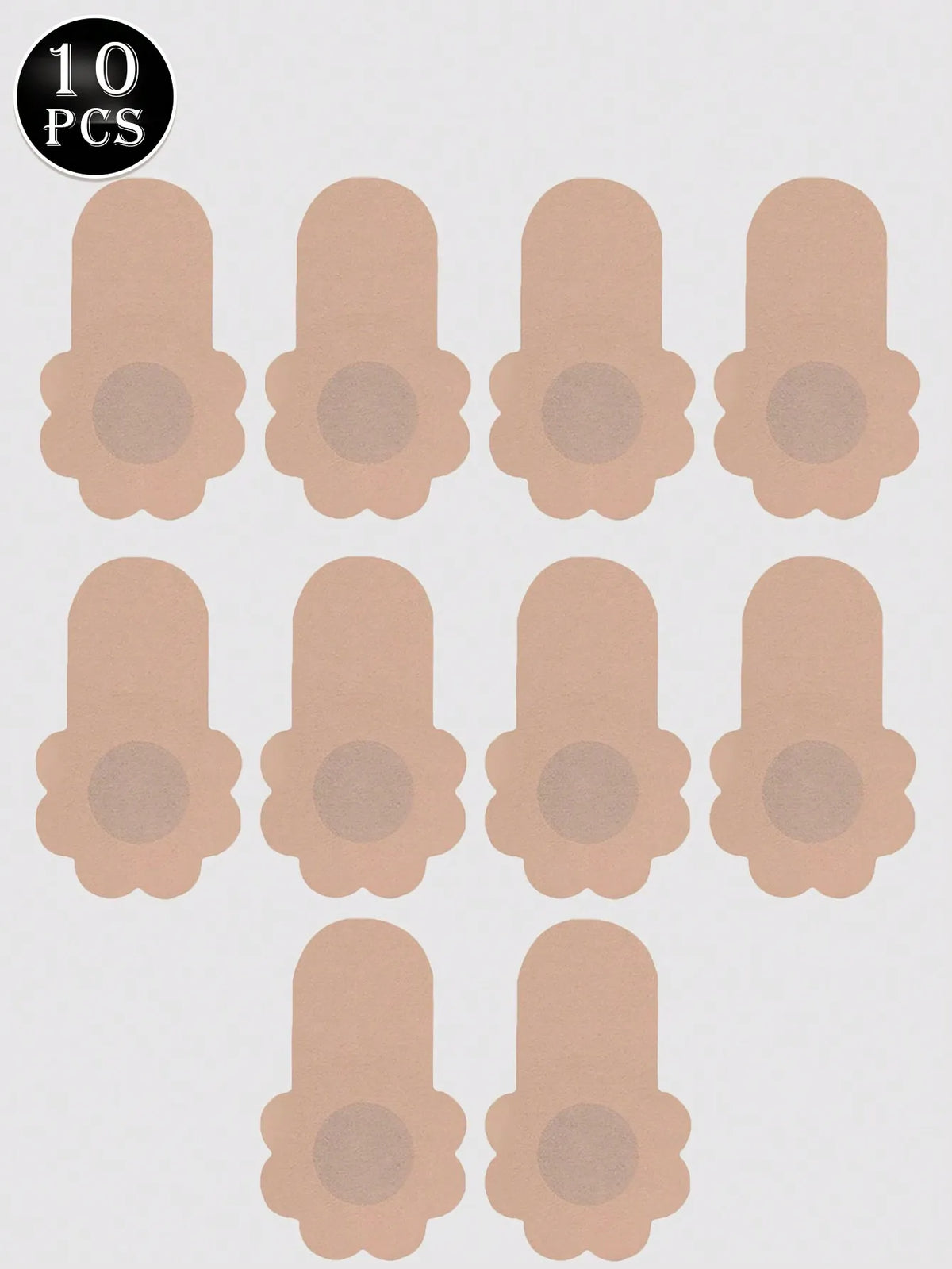 10Pcs Women Push Up Bras Sticky Self Adhesive Strapless Invisible Bra Reusable Sticky Breast Lift Tape Nipple Stickers Cover