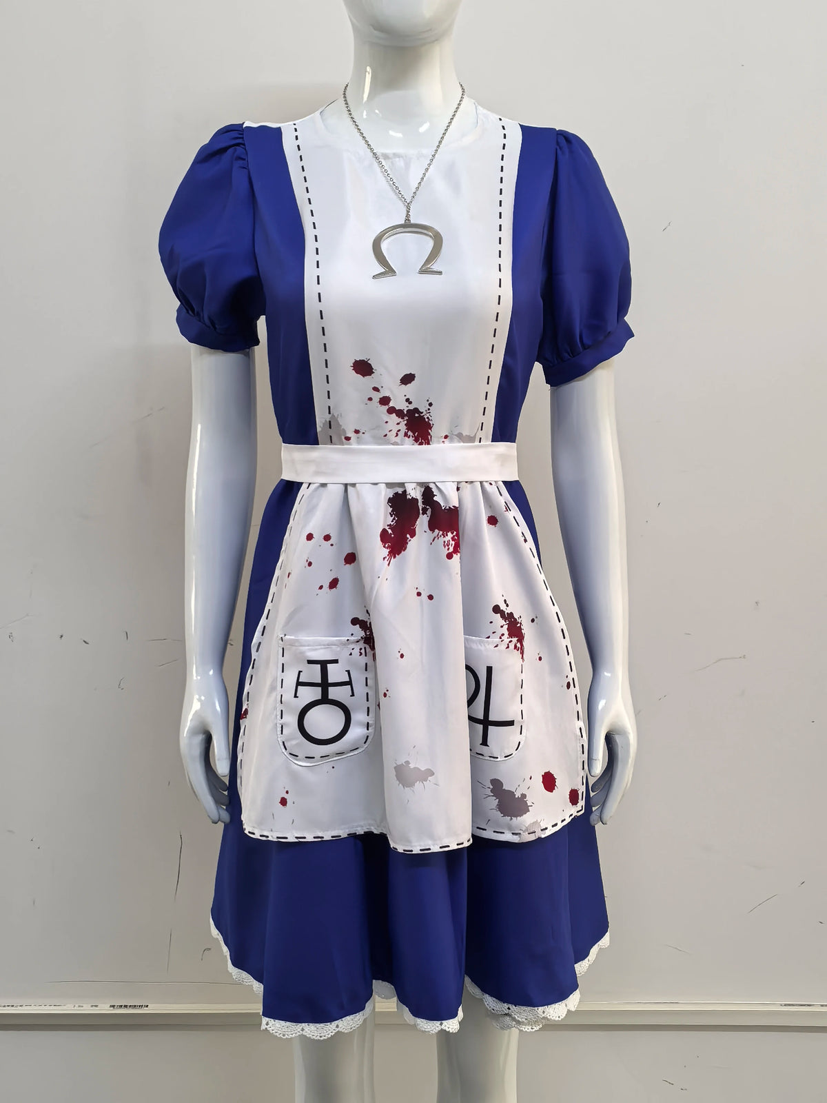 Anime Alice Princess Dress Maid Apron Dress Game Madness Returns Alice Cosplay Costume For Women Girls Halloween Party