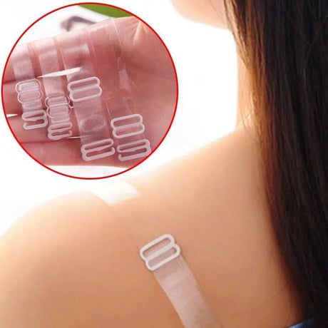 Women Clear Bra Straps Invisible Transparent Elastic Bra Belt Shoulder Straps Adjustable Underwear Intimates Accessories for PC