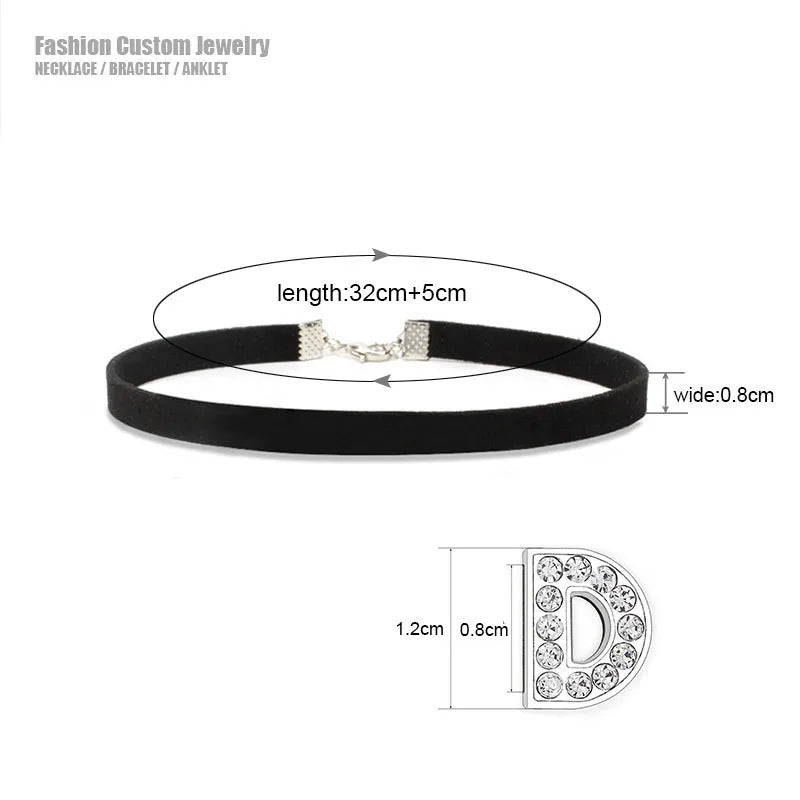 Sexy Bad Words All Holes Open Letters Choker Necklace Women Men Suggestive Adult Chocker Collar Cosplay Custom Jewelry Gift