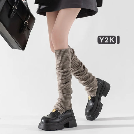 Women's Yoga Thigh-high Leg Warmers with Leg Protection, Long Tube Leg Coverings, Foot-stretching Knee-length Socks