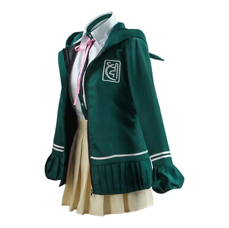 2025 Chiaki Nanami Cosplay Uniforme, Veste, Chemise, Sac, Ensemble Complet pour Femmes, Costume