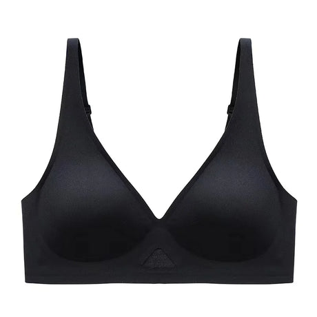 Women's Seamless Bra Push-Up Bralette With Pads U-Shape Back Non-wire Underwear Mesh Splice Breathable V-Neck Sexy Lingerie S-XL