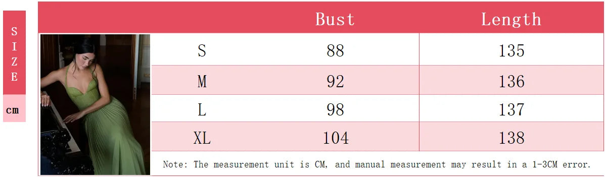 Elegant Women's Halter Long Dress Corset Pleated Dresses Evening Party Formal Wedding Guest Green Graduation Bridesmaid Gown New