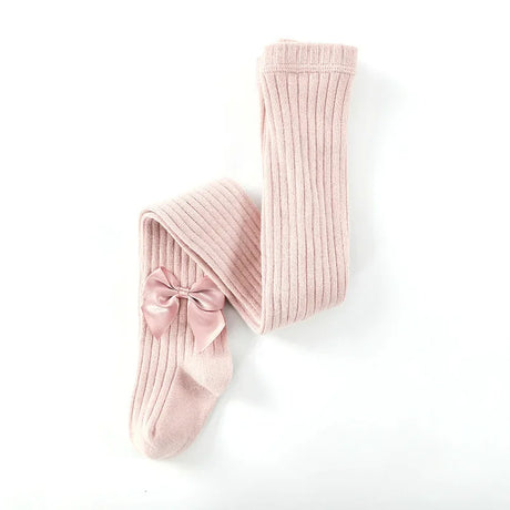 Spring Autumn Baby Girls Tights Cotton Knitting Tights for Girls Fashion Bowknot Children Girls Pantyhose Soft Leggings