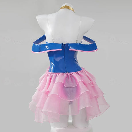 Anime Dark Magician Girl Mana Cosplay Costume Women Sexy Leather Bodysuit Hat Suit Bunny Girl Uniform Halloween Carnival Clothes