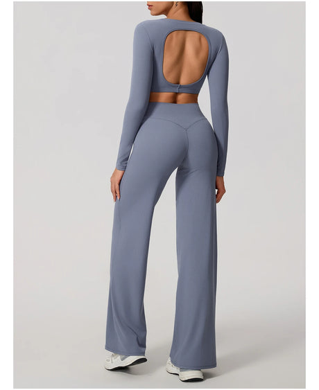 New Summer High Waist Wide-Leg Yoga Joggers Women's Autumn Casual Outdoor Sweatpants Female Straight Tracksuit Bottoms