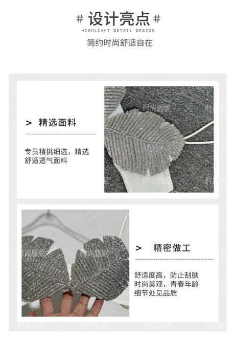 New Internet Celebrity Diamond Studded Bikini Tops, Bras, Stage Performance Costumes, Sexy Luxury Bras, And Chest Accessories