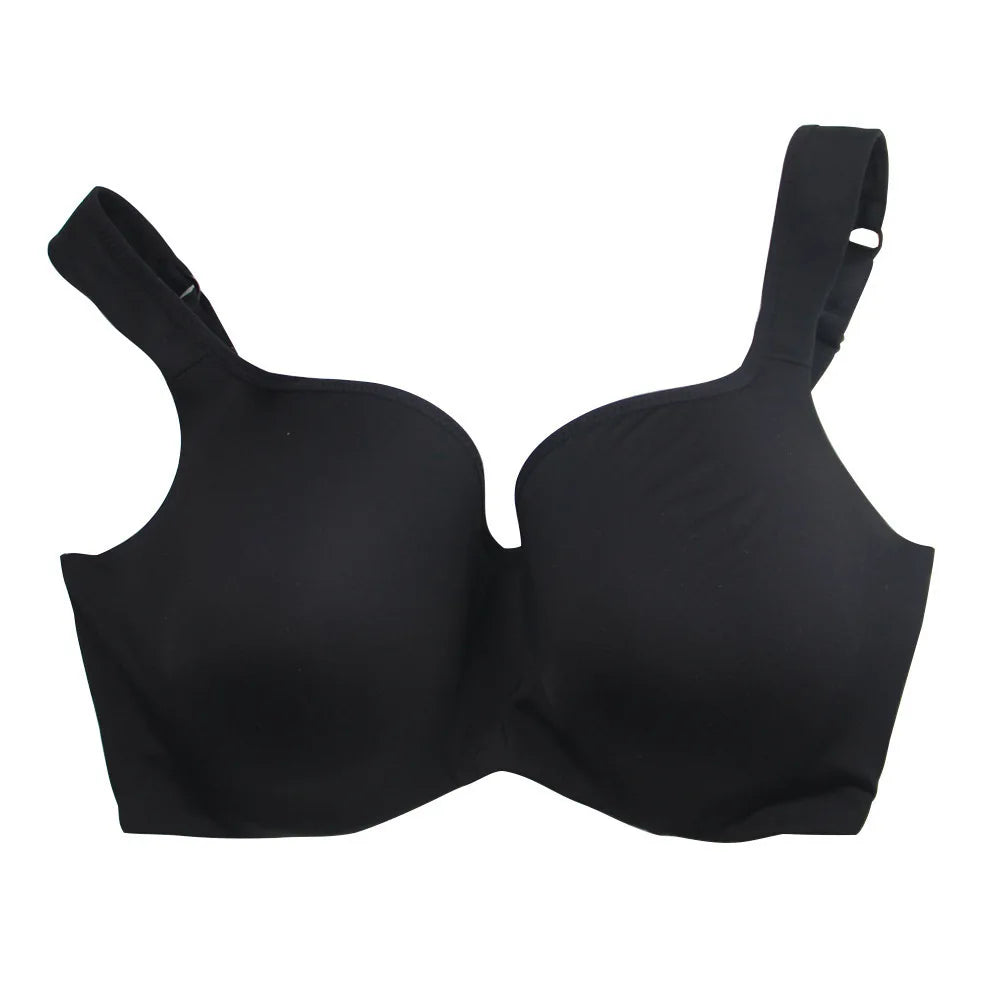 Seamless Plus-size Womens Anti-sagging Balconette Lightly Padded Push Up Bras Daily Full Cup Push-up Support Underwire Lingerie