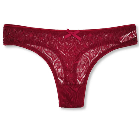 6 pcs of fashionable lace, comfortable, breathable and sexy thong pants.