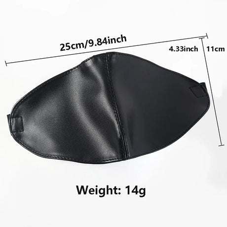 Black PU Leather Sex Eye Mask Cover Nose Large Area Sex Mask BDSM Accessoire Bdsm Bondage Restraints Sex Toys for Women Couples