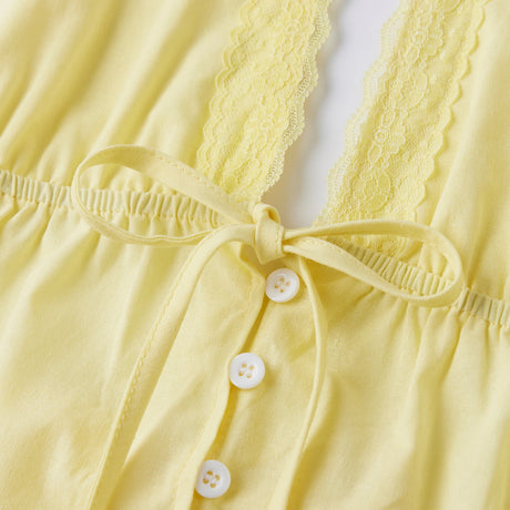 Women Summer Casual Outfit Lace Trim Halter Babydoll Tops and Shorts Solid Color 2 Pieces Sets