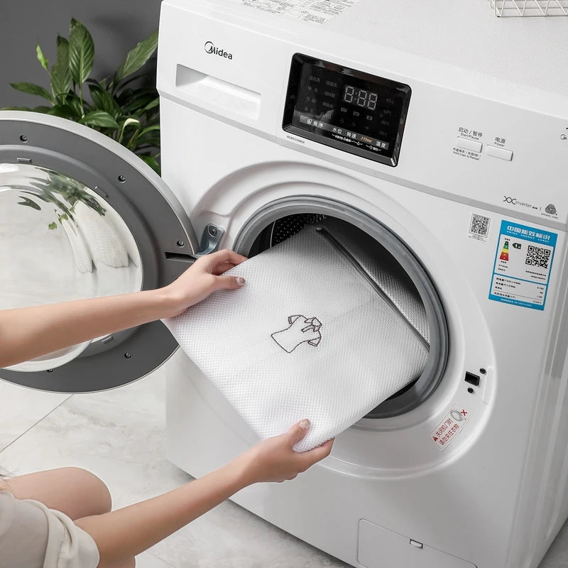 Laundry Bag Sets For Washing Machines Embroidery Fine Mesh Underwear Organizer Basket Clothes Cleaning Protect Anti-deformation