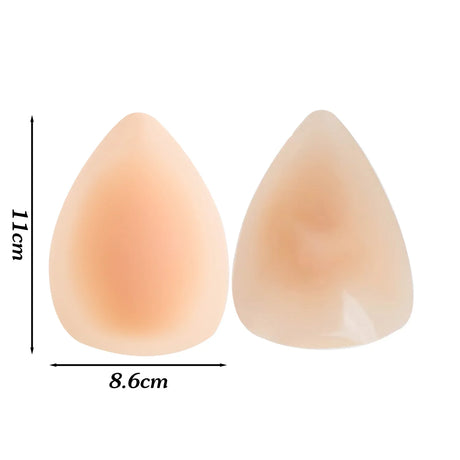 Self-adhesive Triangle Silicone Nipple Cover Women Invisible Ultra Thin Lifting Breast Pads Pasties Water-drop Bra Boobs Sticker