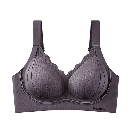 FallSweet Plus Size Lift Up Bra for Women Wireless Brassiere Anti Sagging Side Support Fixed Cup Big Bust Minimizer Bras M-3XL