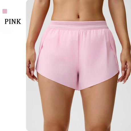 Cooling Mint Fitness Shorts Women's Three-quarter Length Tennis Yoga Pants Hidden Pocket Quick-drying Sports Fitness Shorts