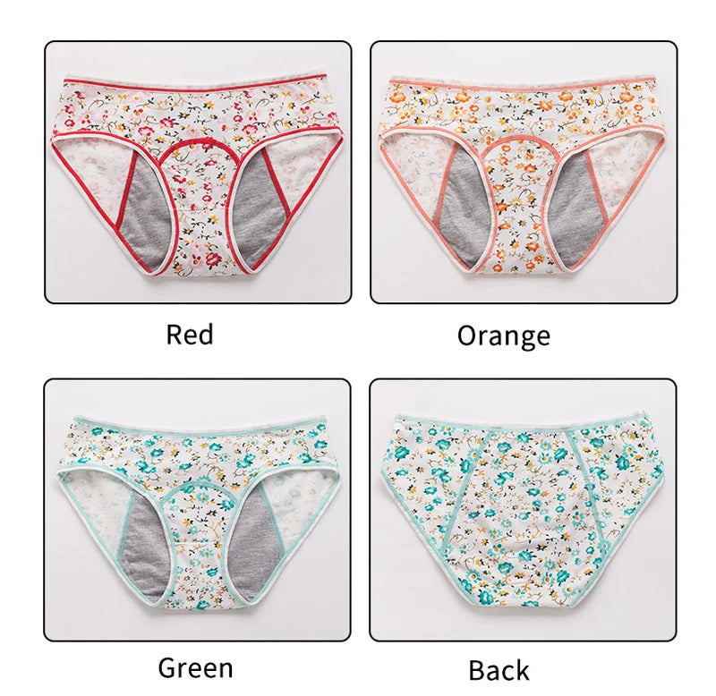 3pcs/Set Leak Proof Menstrual Panties Girls Period Underwear Sexy Pants Physiological Underwear New Product Waterproof Briefs