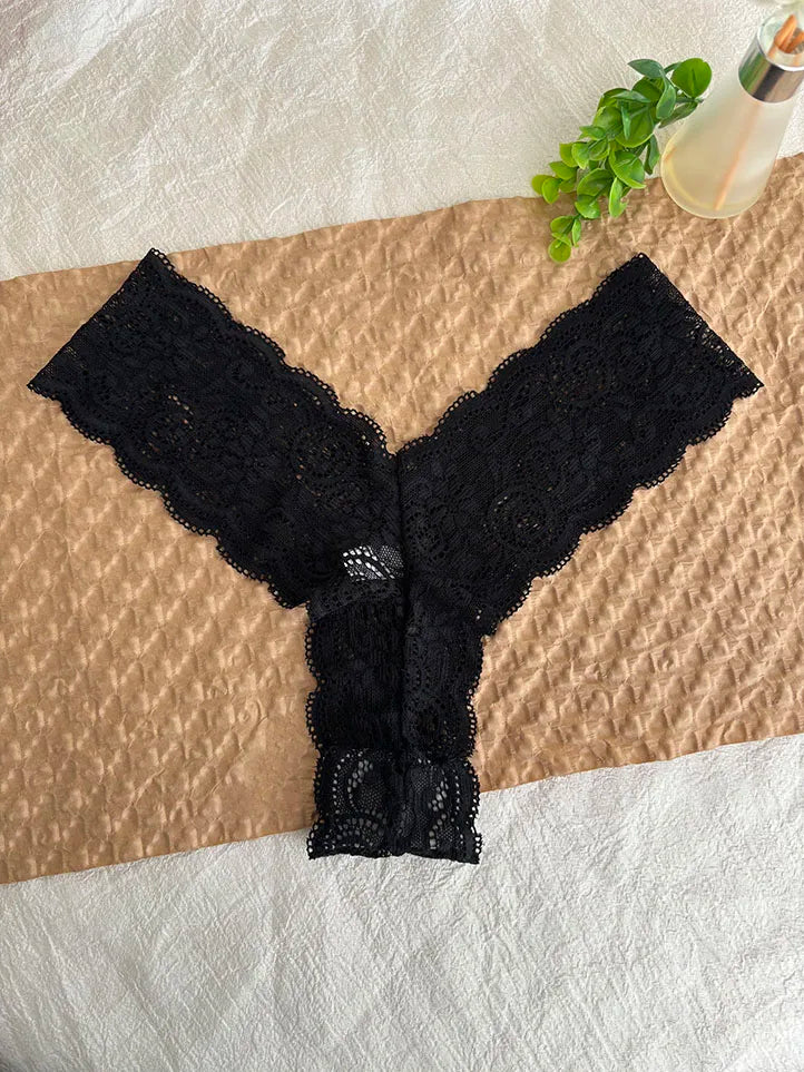 Personalized Text Custom Thong Customization Name Crystal Letters Panties Sexy Lace Underpants for Woman Wife Girlfriend Gift