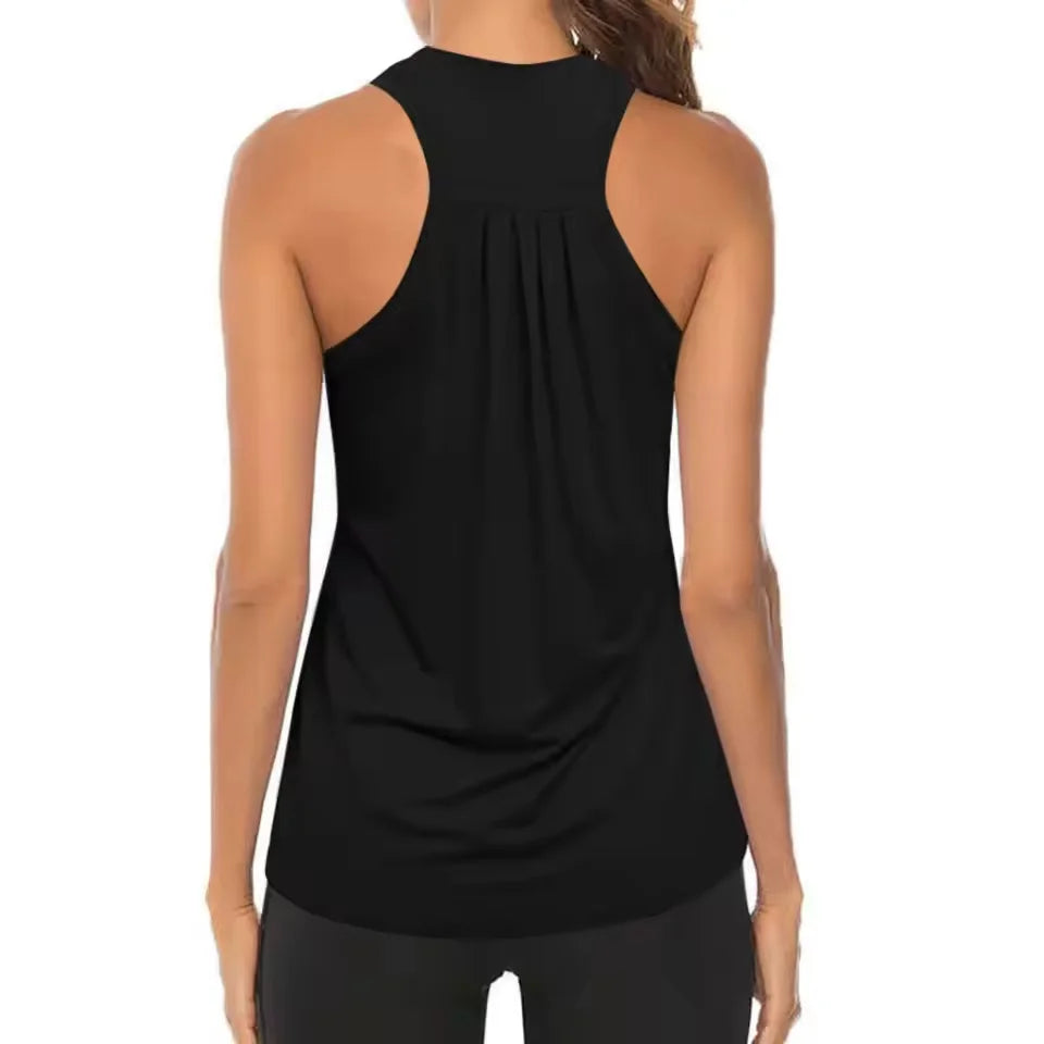 Sleeveless Racerback Workout Tank Tops for Women,Dry Quick Breathable Gym Running Training Yoga Shirts,Fitness Sport Yoga Vest