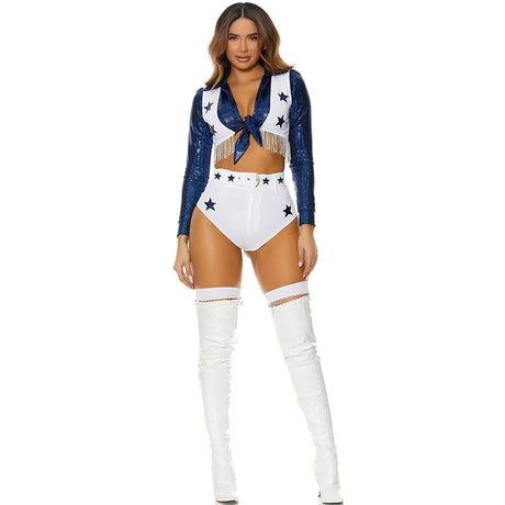 Multiple Cheerleader Basketball Football For Lady Costume Schoolgirl Top Shorts Cosplay Halloween Carnival Party Fancy Dress