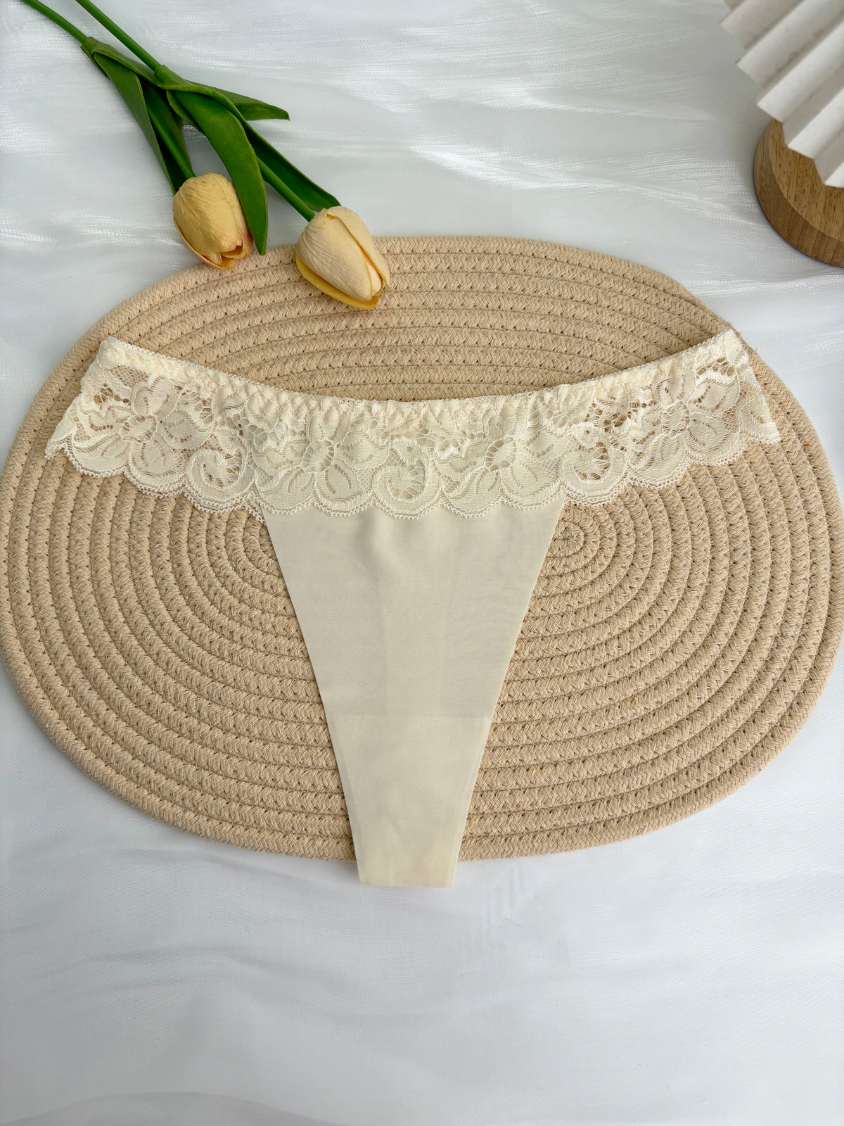 Personalized Custom Thong Name Crystal Letter G-String Low Waisted Lace Thong Ice Silk Bikini Panties Hot Wife Girlfriend Gift